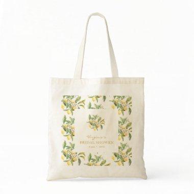 Lemon Botanical Tote Bag