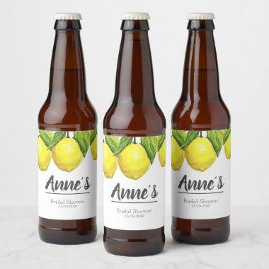 Lemon Bridal Shower | Bottle Labels