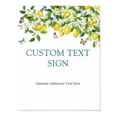 Lemon  Custom Text Sign