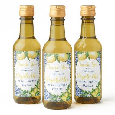 Lemon  Mini Wine Bottle Label