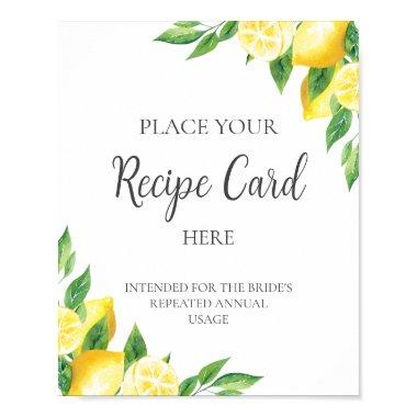 Lemon  Recipe  Here Sign