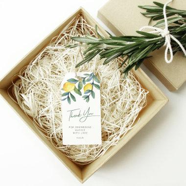 Lemon  Thank you Favor Tags