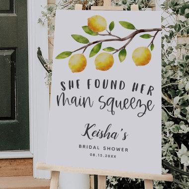 Lemon Bridal Shower Welcome Sign