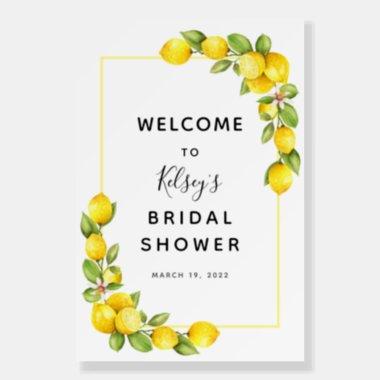 Lemon Bridal Shower Welcome Sign