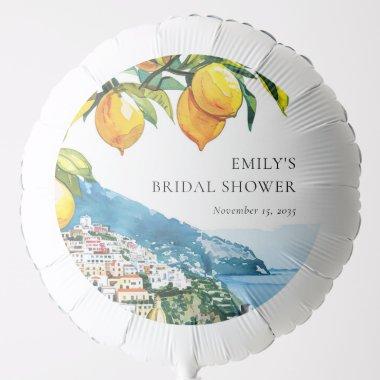 Lemon Citrus Amalfi Coast Bridal Shower Balloon