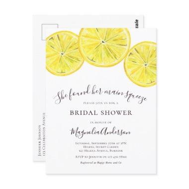 Lemon Citrus Bridal Shower Invitation PostInvitations