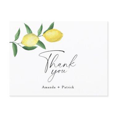 Lemon Citrus - bridal shower thank you Invitations