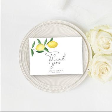 Lemon Citrus - bridal shower thank you Invitations