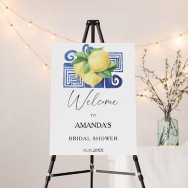 Lemon Citrus - bridal shower welcome sign