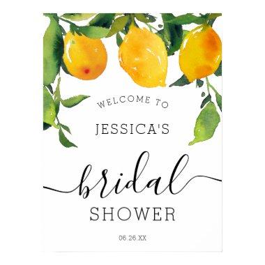 Lemon Citrus Bridal Shower Welcome Sign