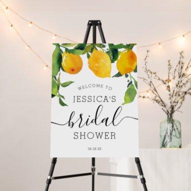 Lemon Citrus Bridal Shower Welcome Sign