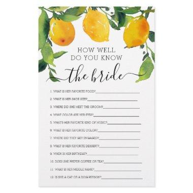 Lemon Citrus Double Sided  Games