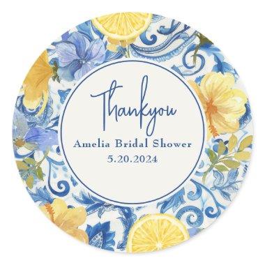 Lemon citrus fruit Main squeeze  Classic Round Sticker