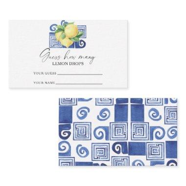 Lemon citrus - guess how many lemon drops enclosure Invitations