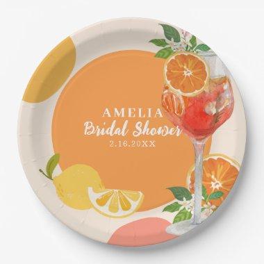 Lemon citrus Love at first spritz  Paper Plates