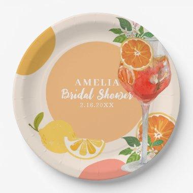 Lemon citrus Love at first spritz  Paper Plates