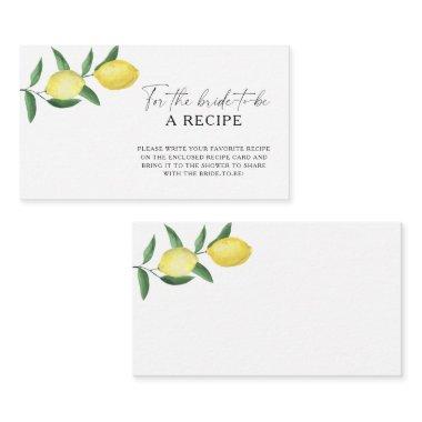 Lemon Citrus - Recipe for the bride to be Enclosure
