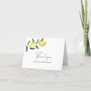 Lemon Citrus - Wedding Thank You Invitations