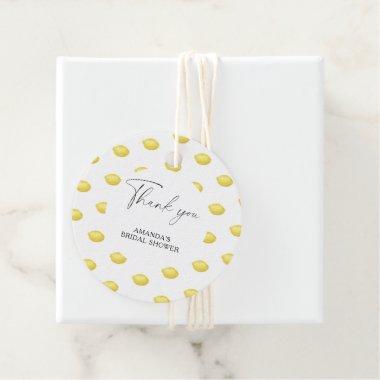 Lemon Citrus - Wedding Thank You Favor Tags