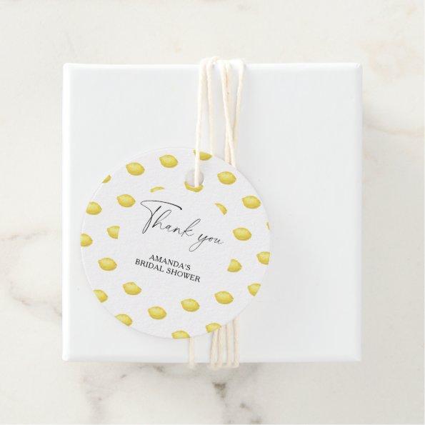 Lemon Citrus - Wedding Thank You Favor Tags