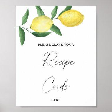 Lemon Citrus - Your recipe Invitations here Poster