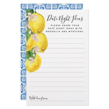 Lemon Date Night Ideas