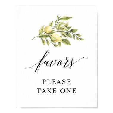 Lemon Elegant Typography favor Poster