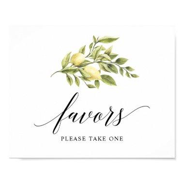 Lemon Elegant Typography favor Poster