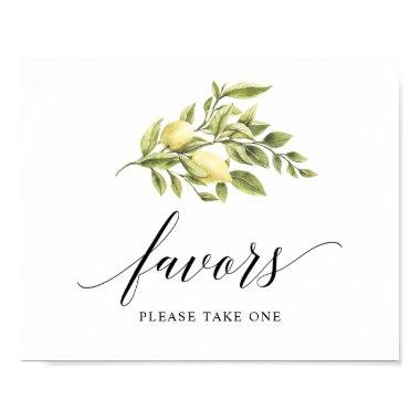 Lemon Elegant Typography favor Poster