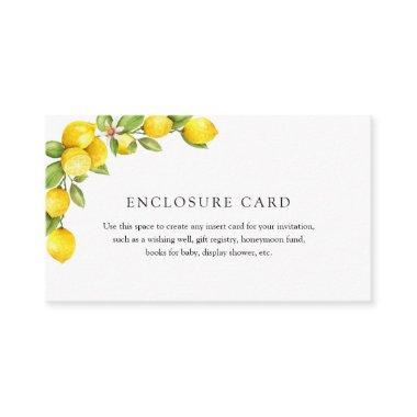 Lemon Enclosure Invitations