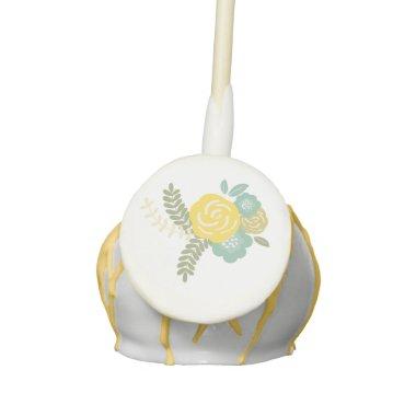 Lemon Floral Bouquet Bridal Shower Treats Cake Pops