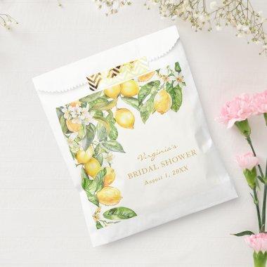 Lemon Floral  Favor Bag