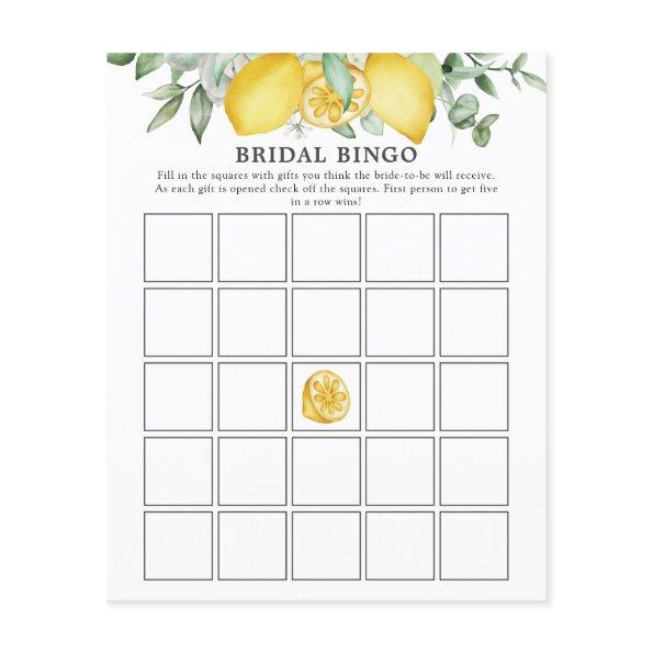 Lemon Greenery Citrus  Bingo Game