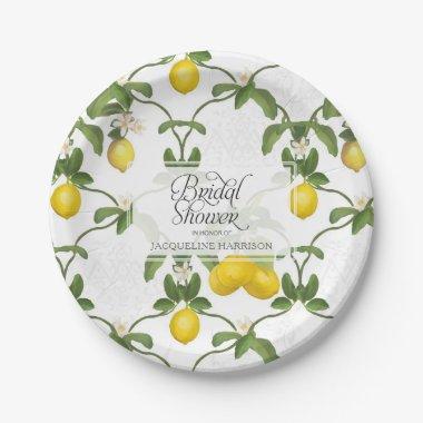 Lemon Leaf Flower Citrus Summer  Paper Plates