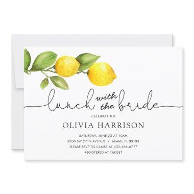 Lemon Lunch with the Bride Shower Invitations