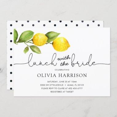 Lemon Lunch with the Bride Shower Invitations