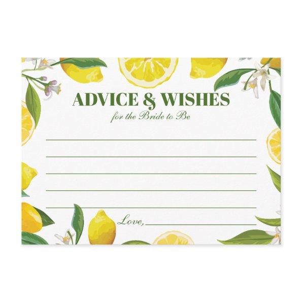 Lemon Main Squeeze Advice Card