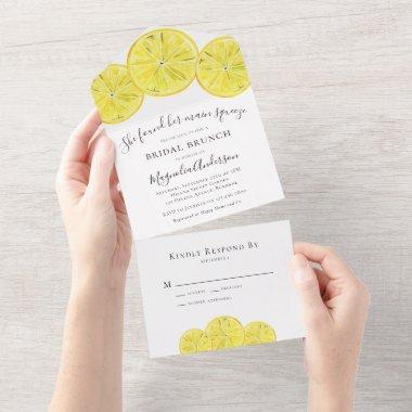 Lemon Main Squeeze Bridal Shower All In One Invitations
