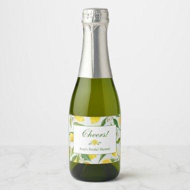 Lemon Main Squeeze Mini Champagne Bottle Label