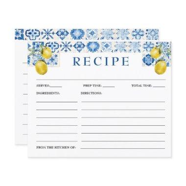 Lemon Mediterranean Blue Tile Bridal Recipe
