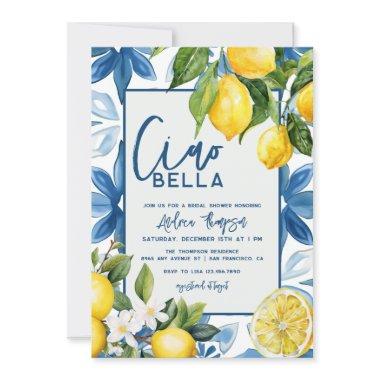 Lemon Mediterranean Blue Tile