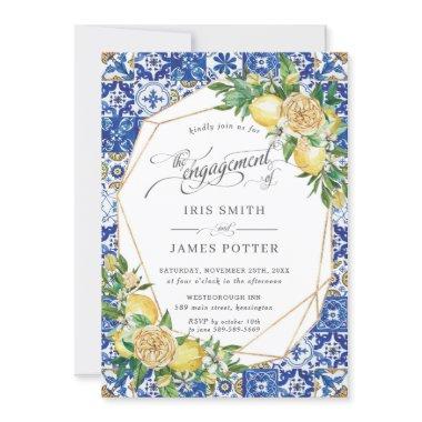 Lemon Mediterranean Greenery Geometric Engagement
