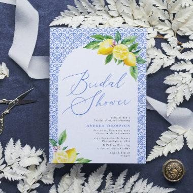 Lemon Positano Italian Blue Tile