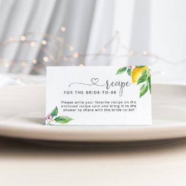 Lemon Recipe for the bride to be Enclosure