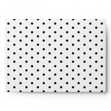 Lemon Return Address and Polka Dot Lined envelope