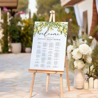 Lemon Sorrento Mediterranean  Seating Foam Board