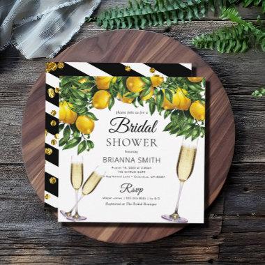 Lemon Square Bridal shower Invitations