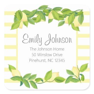 Lemon Theme  Address Label