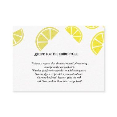 Lemon theme request recipe for the bride enclosure