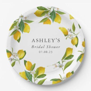 Lemon themed Bridal shower Paper Plates
